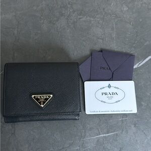 Prada leather wallet